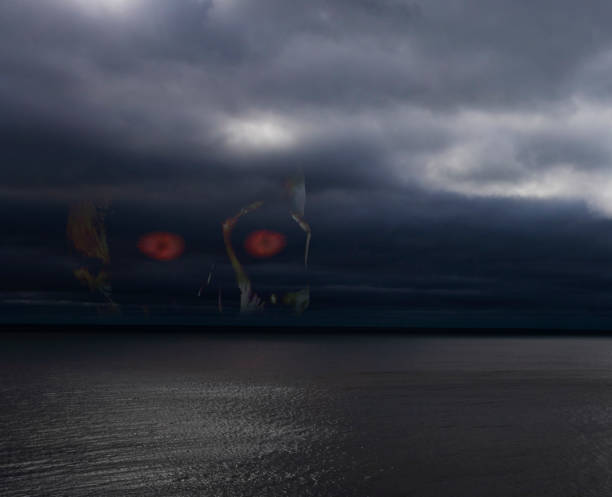 istock Skull waiting for victims in a storm 1471462413