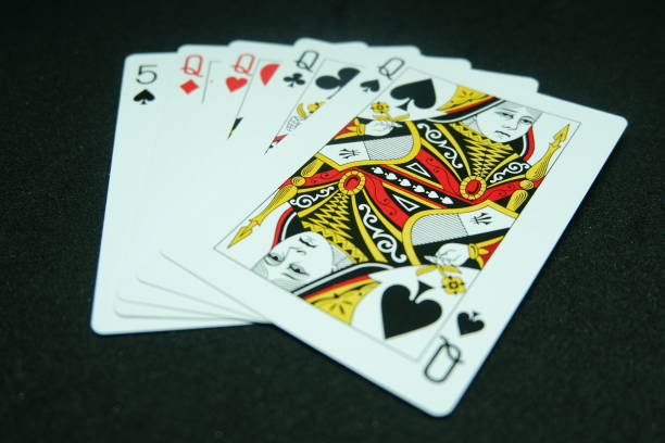 istock Four of a Kind (Four cards that are the same value, for instance four of queen and 5) 1471462819