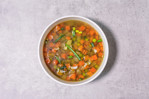 Fresh spring vegetable soup
