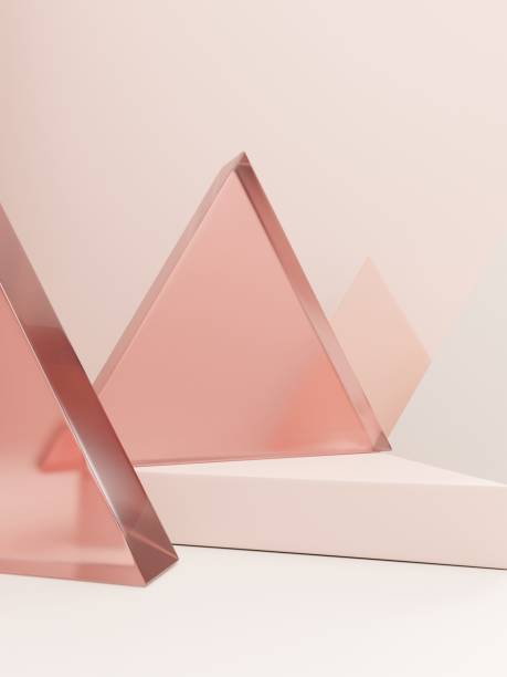 istock 3D Rendering Geometric or Abstract Shape Acrylic Glass Rings Product Display Background for Summer Healthcare and Skincare Products. 1471482473