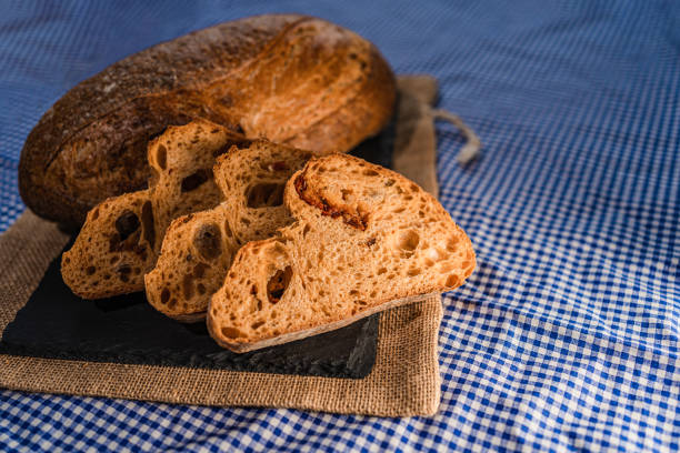Home made bread with dry tomatoes, Best sourdough bread with sun dried tomatoes