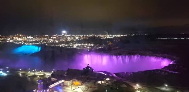 istock Niagara Falls in Canada Lit Up at Night 1471491259