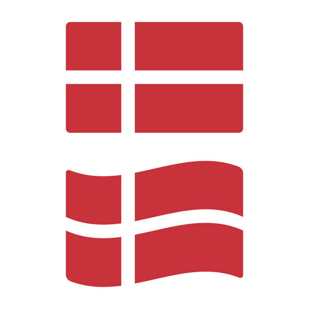 ilustrações, clipart, desenhos animados e ícones de desenho vetorial da bandeira da dinamarca. - bandeira dinamarquesa