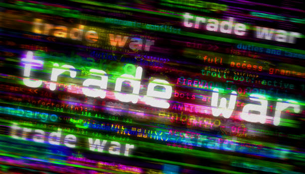 istock Trade war media and abstract screen 3d illustration 1471492526