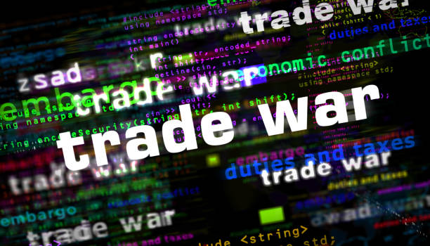 istock Trade war media and abstract screen 3d illustration 1471492539