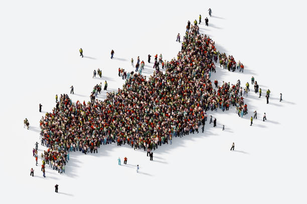 istock Human Crowd Forming Russia : Population And Social Media Concept 1471494635