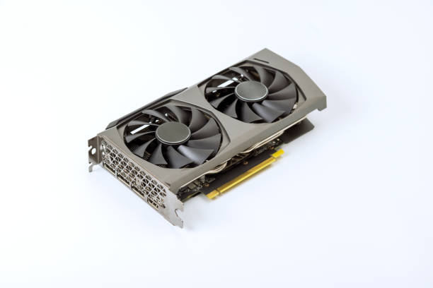 istock IT hardware computer video graphic card with two coolers fans from the computer. 1471500691