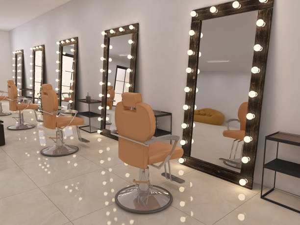 istock Beauty salon interior 3d render, 3d illustration 1471511074