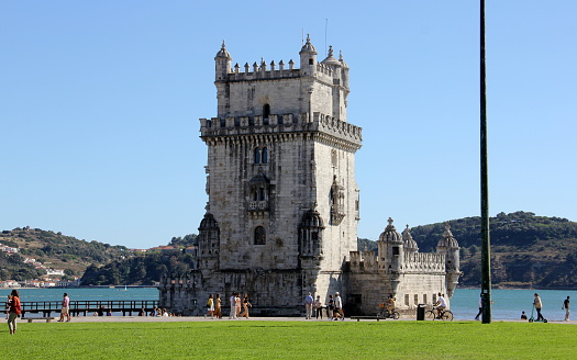 Belem Tower, 16th-century fortification that served as ceremonial gateway to Lisbon, Portugal