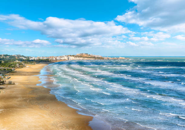 istock Attractive view on Vieste and Pizzomunno beach 1471519261