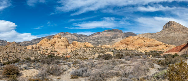 istock Panoramic Details of Red Rock Canyon’s Rugged Terrain 1471523873