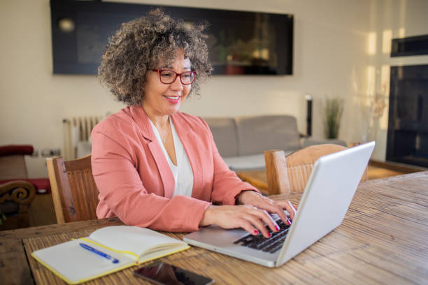 istock Woman working from home 1471523902