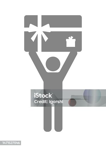 istock Person keep gift card 1471527046