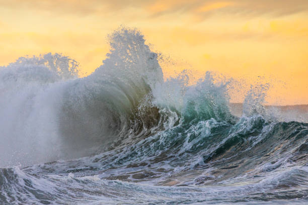istock Powerful display of ocean waves colliding creating water explosion in dramatic light 1471530523