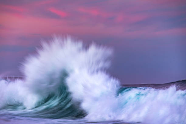 istock Powerful display of ocean waves colliding creating water explosion in dramatic light 1471530686