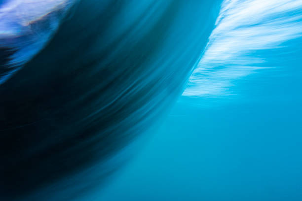 istock An abstract artistic scene of a wave breaking underwater in dramatic golden light 1471530758