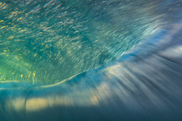 istock An abstract artistic scene of a wave breaking underwater in dramatic golden light 1471530814