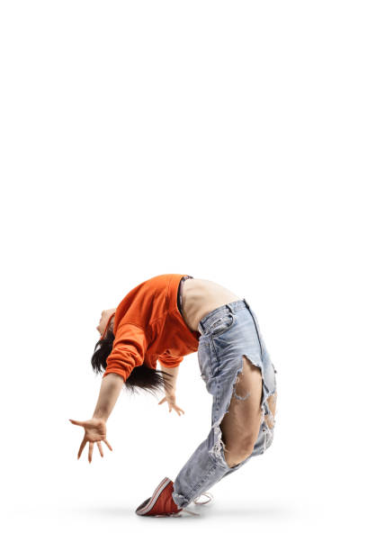 istock Young female performing a dancing bridge 1471539062