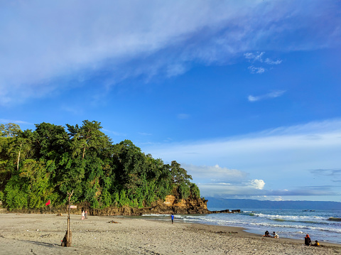 Sky View of Pelabuhan Ratu Beach, is a tourist spot located in Sukabumi, West Java. One of the favorite places for a vacation that must be visited.