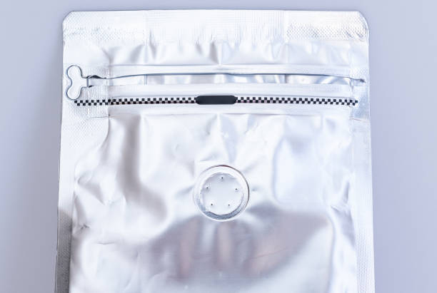 istock A zip lock coffee bag with degassing valve. 1471547806