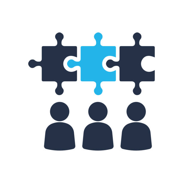 Find solution icon. Single solid icon. Vector illustration. For website design, logo, app, template, ui, etc. Find solution icon. Single solid icon. Vector illustration. For website design, logo, app, template, ui, etc. face jigsaw puzzle stock illustrations