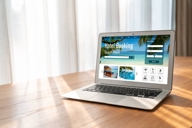 istock Online hotel accommodation booking website provide modish reservation system 1471557472