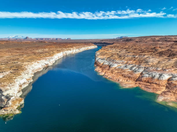 Glan Canyon and Lake Powell stock photo