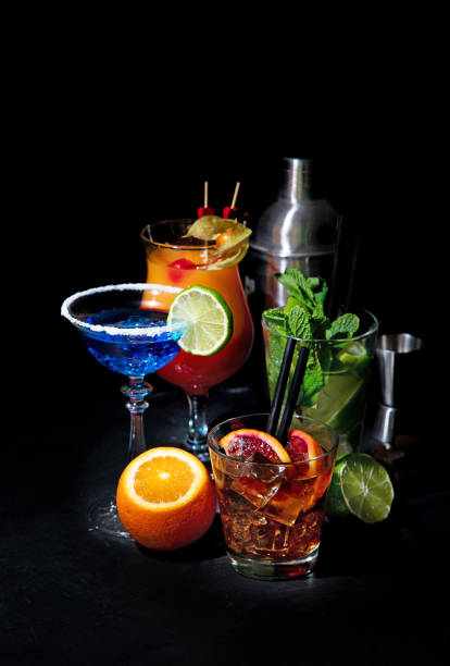 istock Set of various classic cocktails 1471567080
