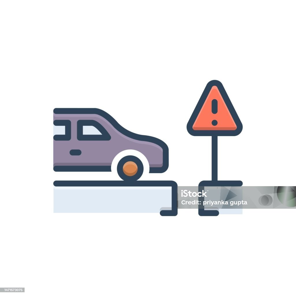 Monition Warnings Car Stock Illustration - Download Image Now - Car, Danger ...