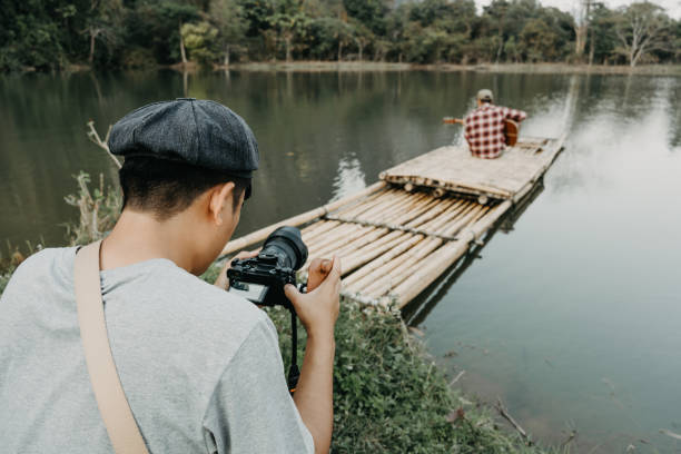 Behind the scene photography of content creator