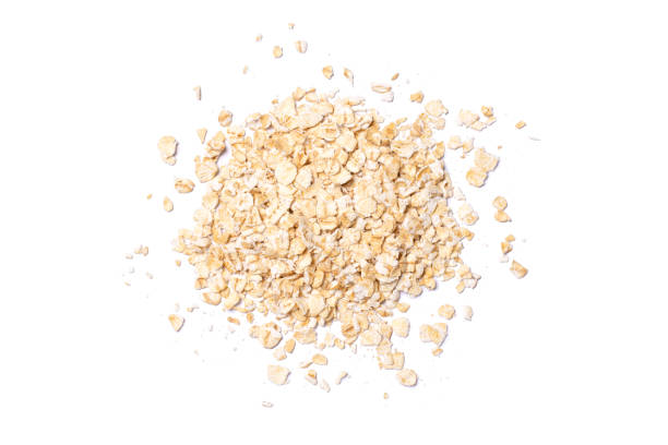istock Oat flakes isolated on white 1471576387