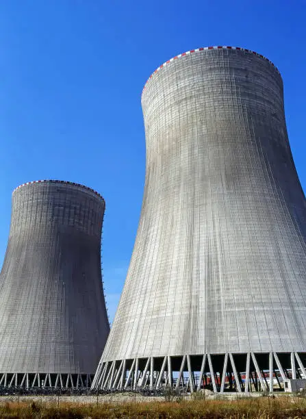 Cooling Towers of Nuclear Power Plant in  Temelin, Czech Republic