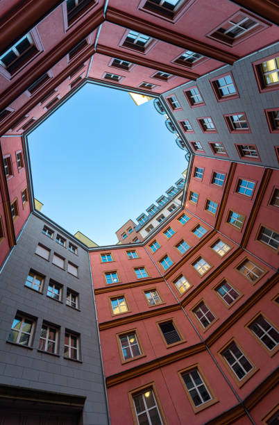 istock Low Angle View Of Modern Building Against Clear Sky 1471579690
