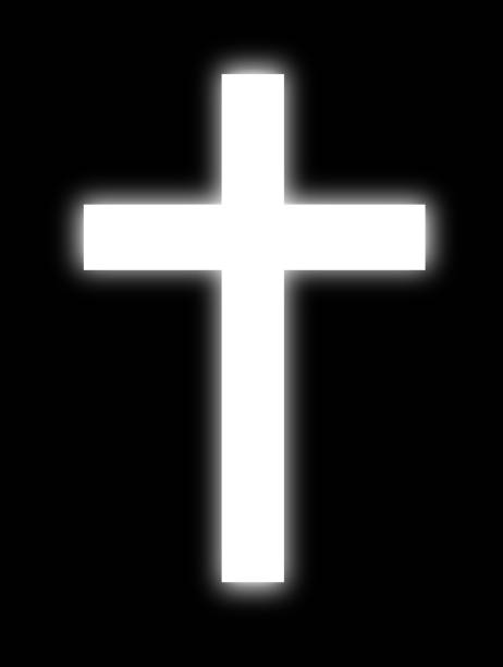 istock Shining Christian cross icon. Religious cross icon. 1471580434