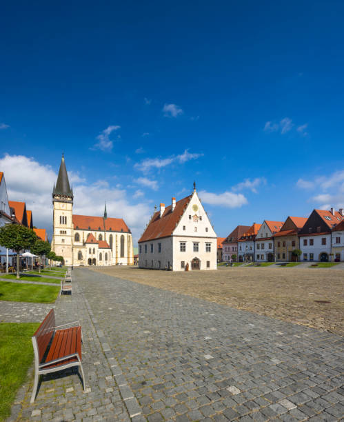 istock Medieval historical square Bardejov, UNESCO site, Slovakia 1471590731