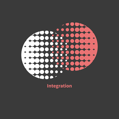 Sign Interaction Backdrop Integration Interaction Sign Stock Illustration - Download Image Now ...
