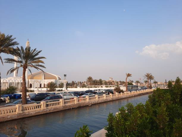istock Beautiful evening and colorful sunset at Jeddah, Corniche, Saudi Arabia. 1471593688
