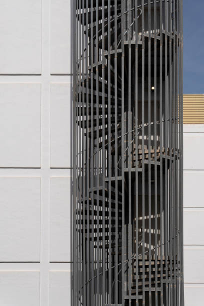 istock Emergency metal spiral staircase in Spain 1471594201