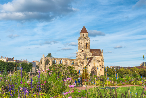 Church of Saint-Etienne-le-Vieux in Caen, Calvados department, France. Popular travel destination