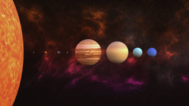 istock 3D render - planets of the solar system lined up in one row 1471600068