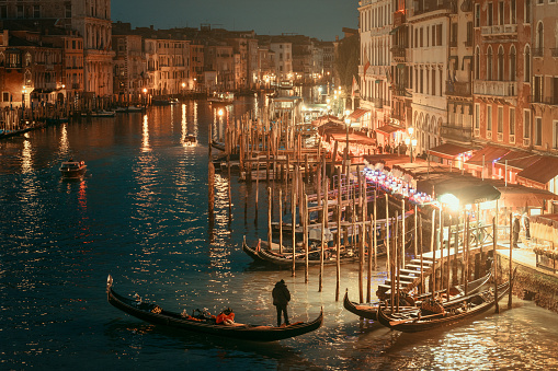 The city of Venice, Italy in the summer