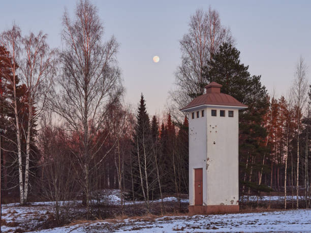 istock Old power transformer substation building in Tuusula in Finland. 1471609045