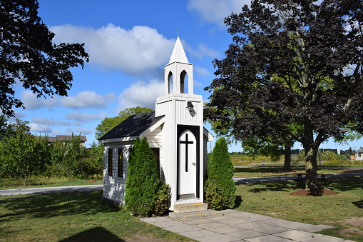 Taken during a tour on Canada. The smallest church where you can get married