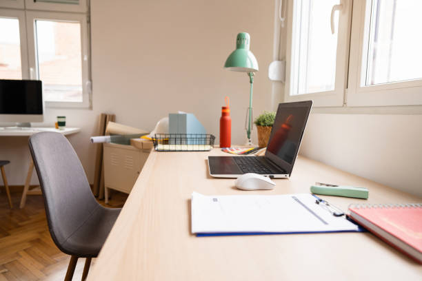 istock Laptop on the desk in the office 1471611222
