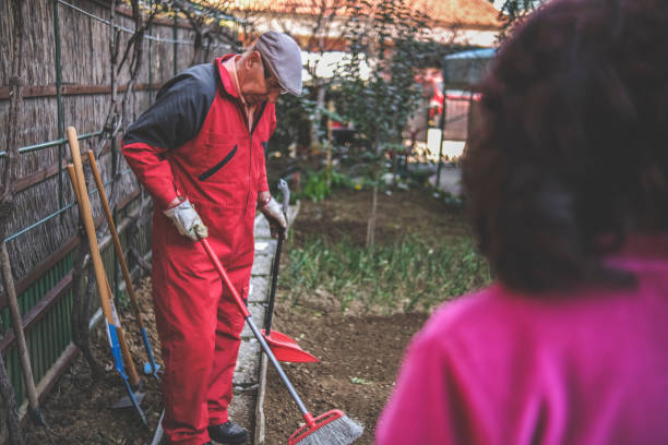 istock Cultivating the soil together in out small garden 1471614507