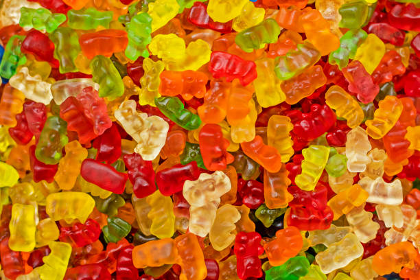 istock abstract background of yields multi -colored bears, from above 1471618168