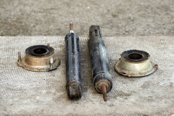 istock Car front and rear suspension parts 1471618720