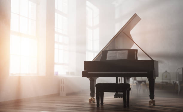 istock Classic grand piano in classical style room interior 1471618777