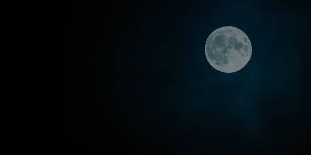 istock The moon at night is beautiful in nature. 1471622730