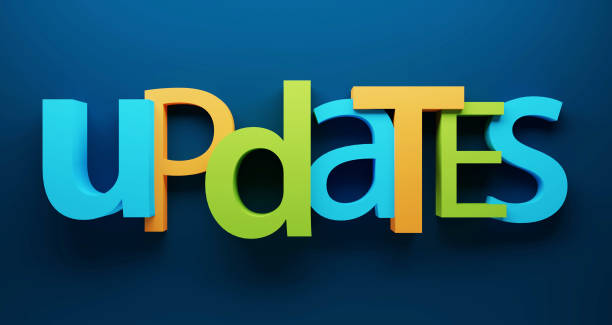 istock 3D render of UPDATES colorful typography banner 1471630143